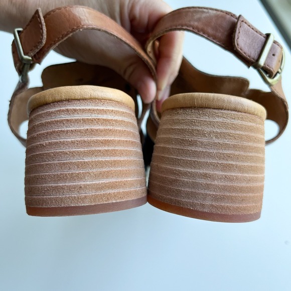 Born Sylvie Leather Sandal Black Brown Womens 10 Comfort - Picture 7 of 10